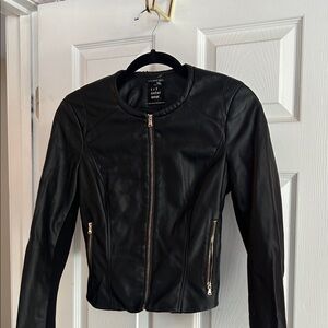 Zara Black Leather Jacket